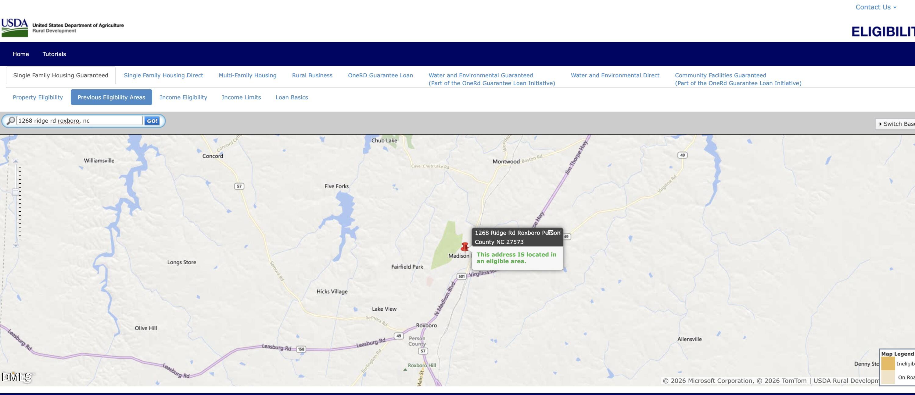 1268 Ridge Road Roxboro, NC 27573 - Photo 13 of 13 USDA Map 2026