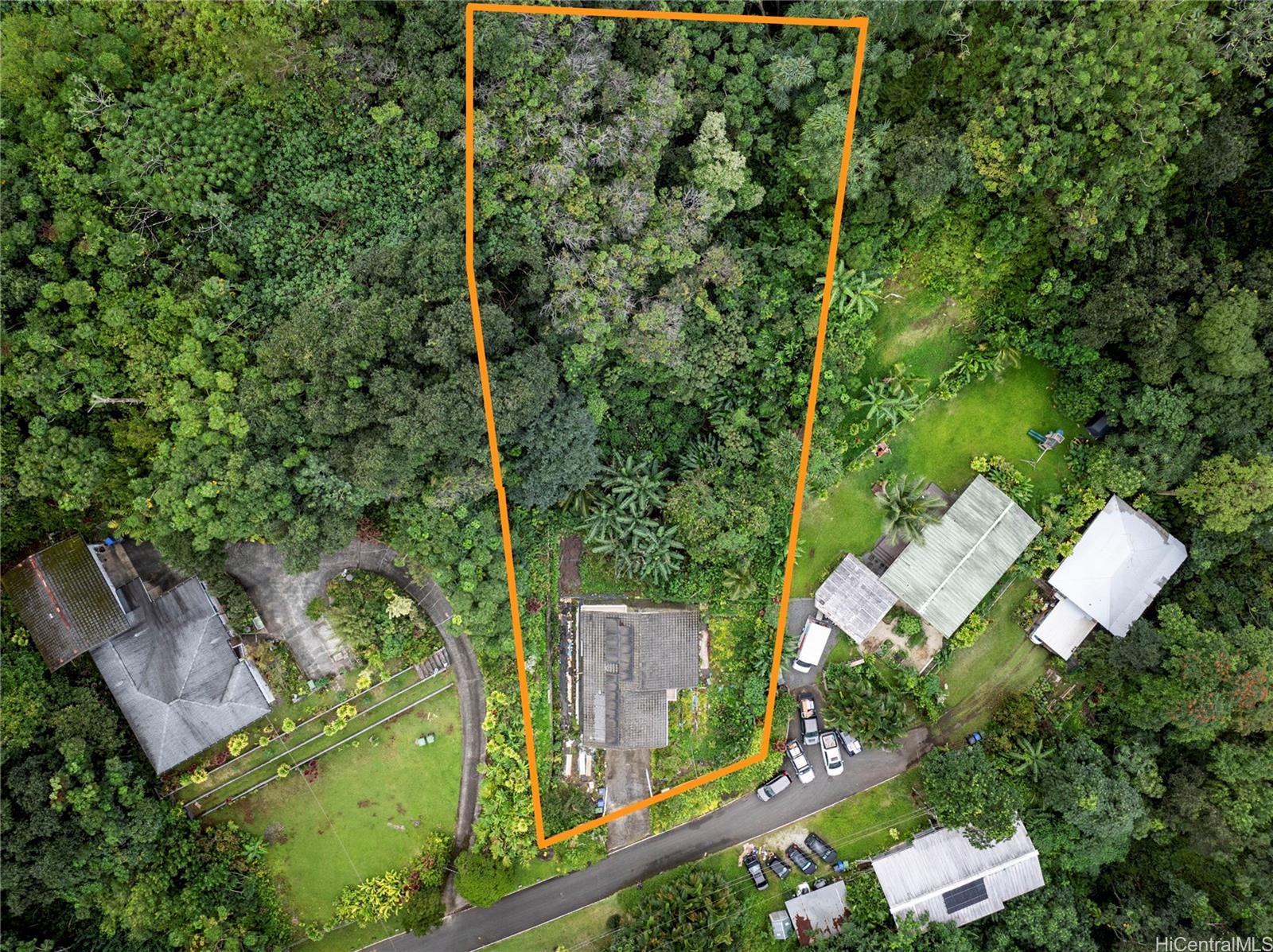 47-800 Ahuimanu Road Kaneohe, HI 96744 - Photo 2 of 25 Areal photo showing approximate property line