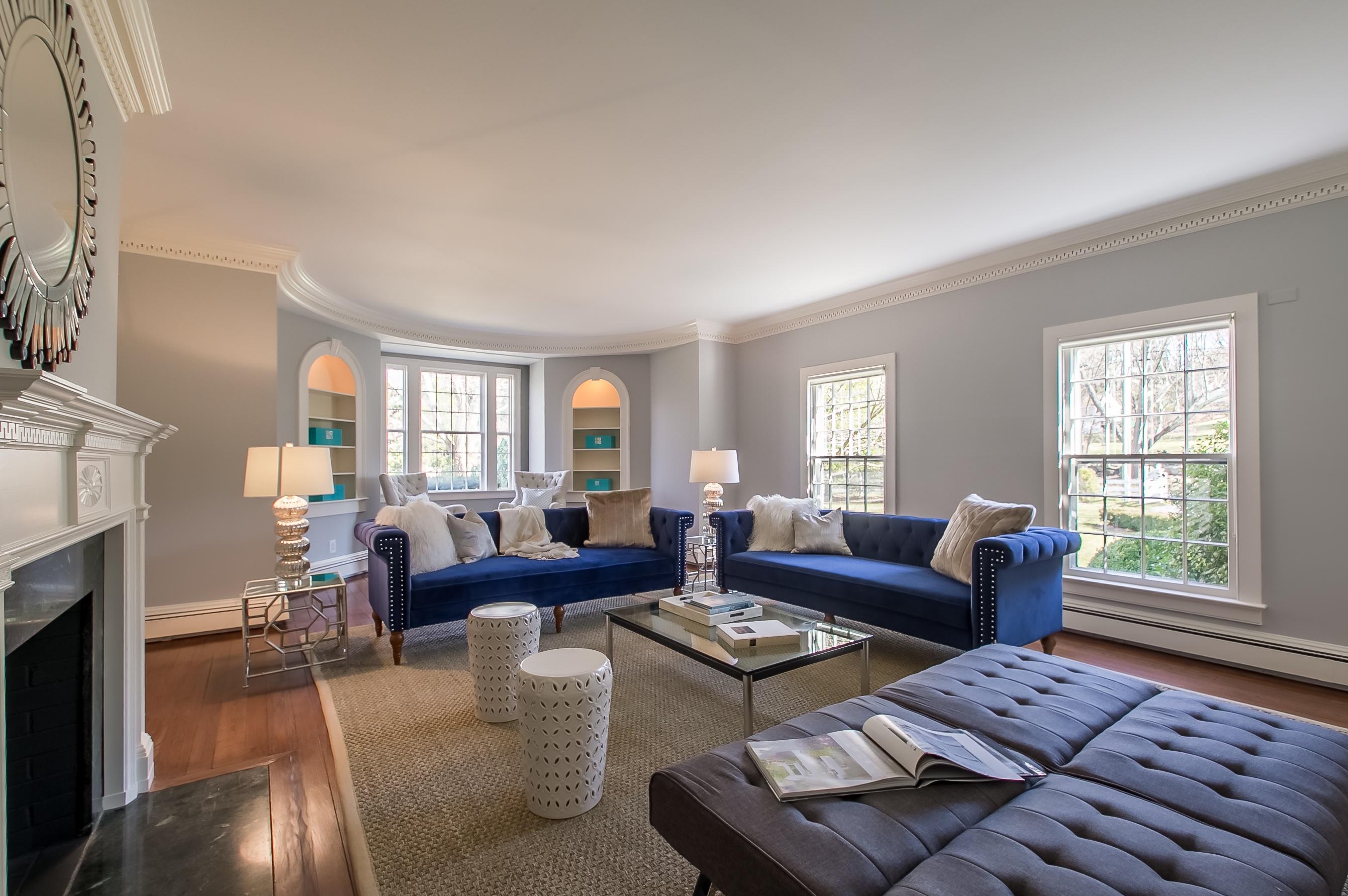 Undisclosed Address Wilton, CT 06897 - Photo 4 of 30 a living room with fireplace furniture and a window