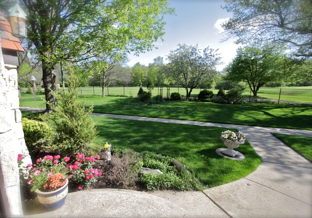 6350 North Indian Road Chicago, IL 60646 - Photo 19 of 23 a view of a garden with flowers and trees