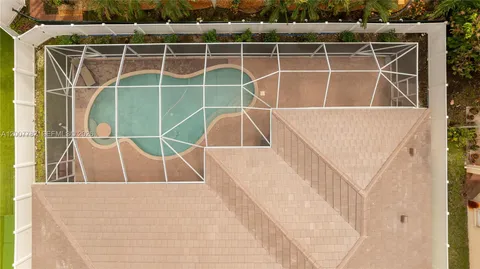 a view of a balcony with stairs