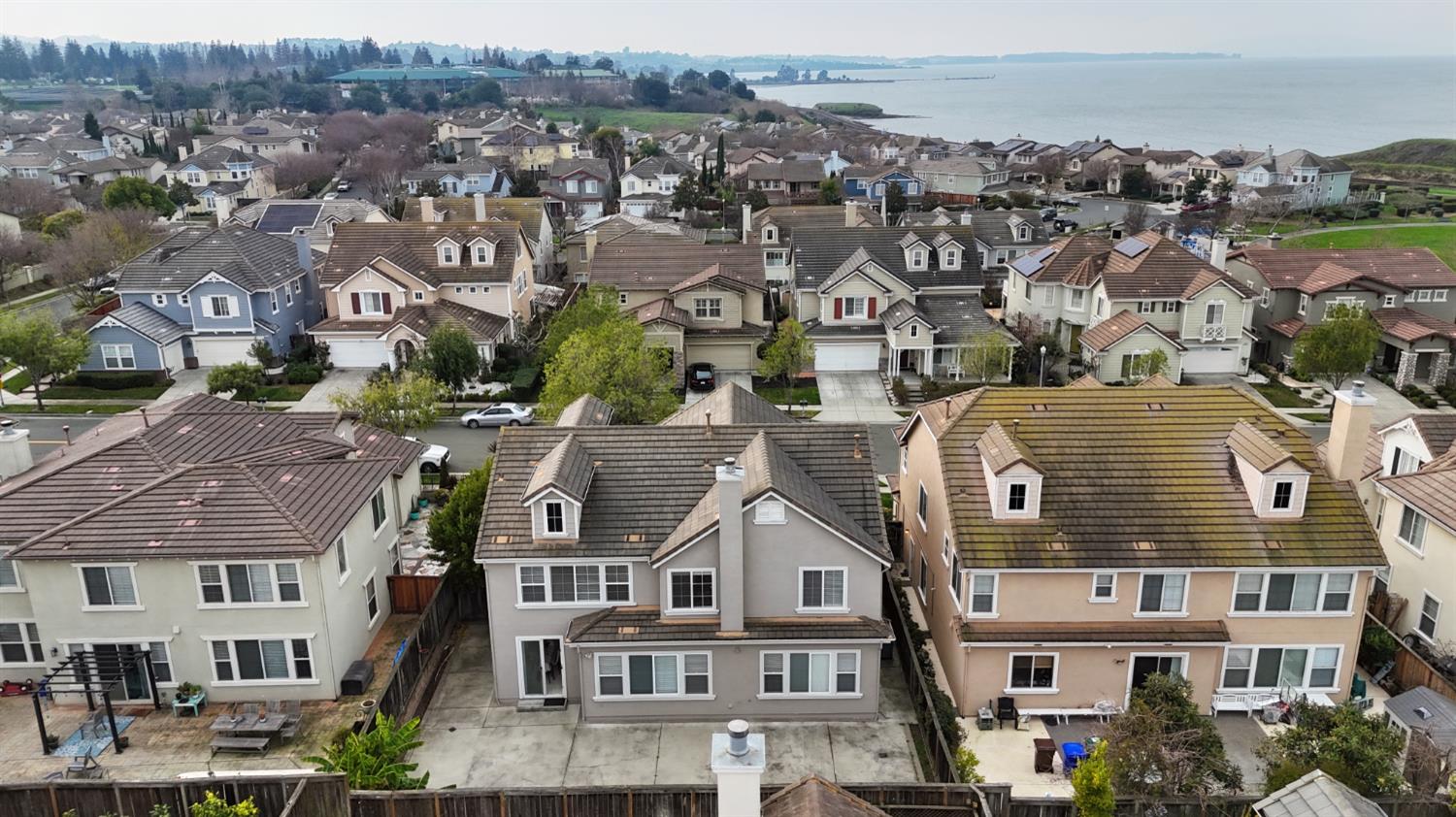1012 Rock Harbor Point Hercules, CA 94547 - Photo 49 of 53 an aerial view of residential houses with outdoor space