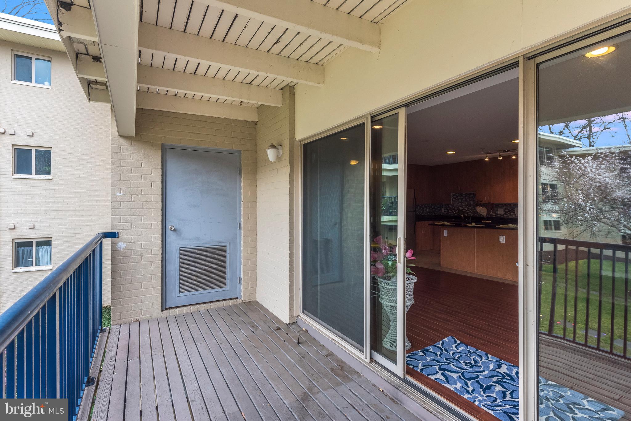 1002 Primrose Road, Unit 203 Annapolis, MD 21403 - Photo 9 of 46 View from Private Deck looking into Living Room