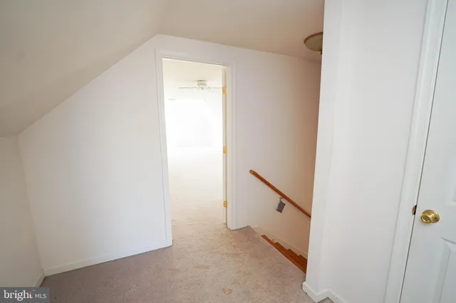 a view of a big room with stairs