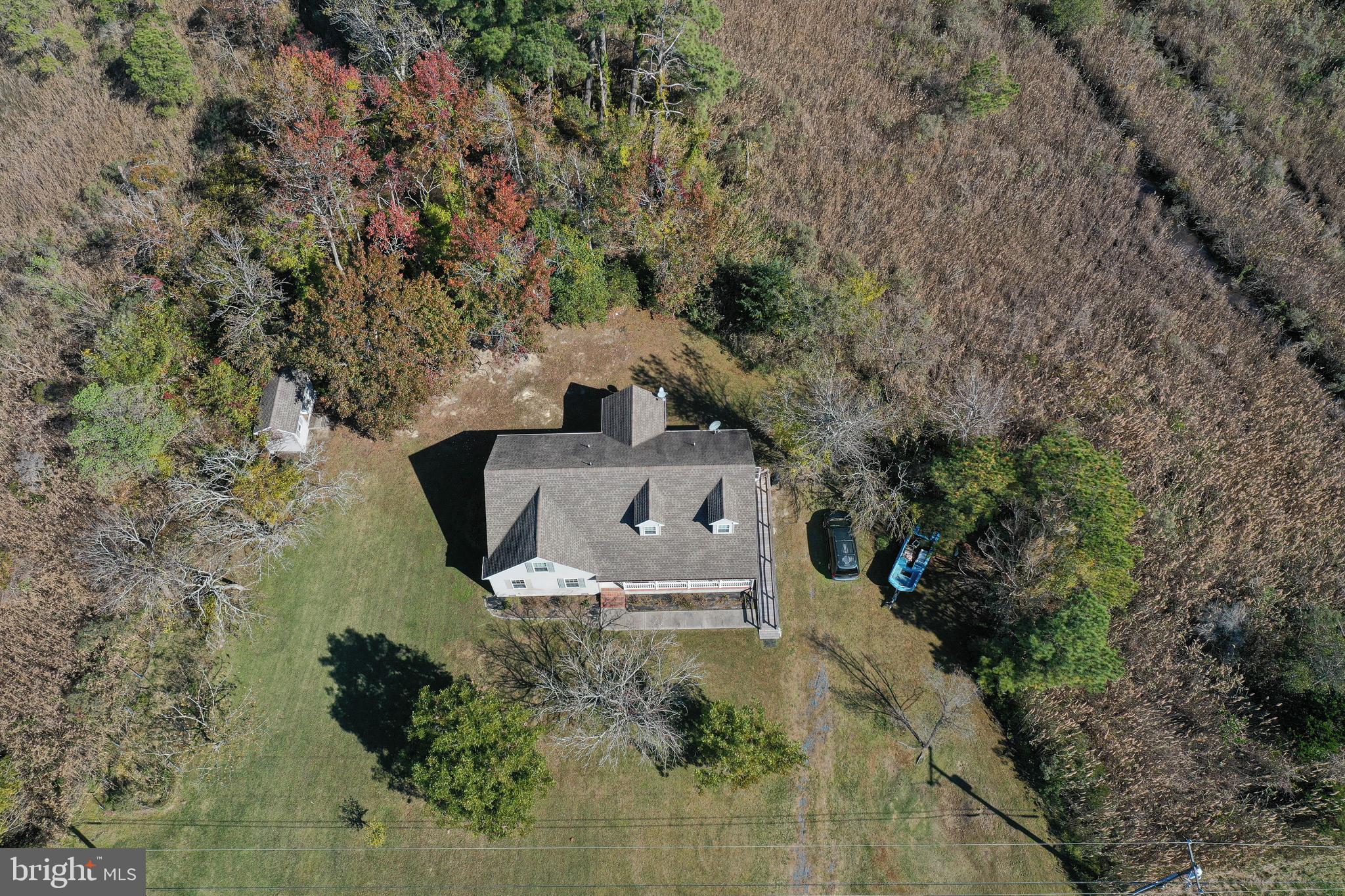23290 Custom House Road Deal Island, MD 21821 - Photo 63 of 64 an aerial view of a house with outdoor space