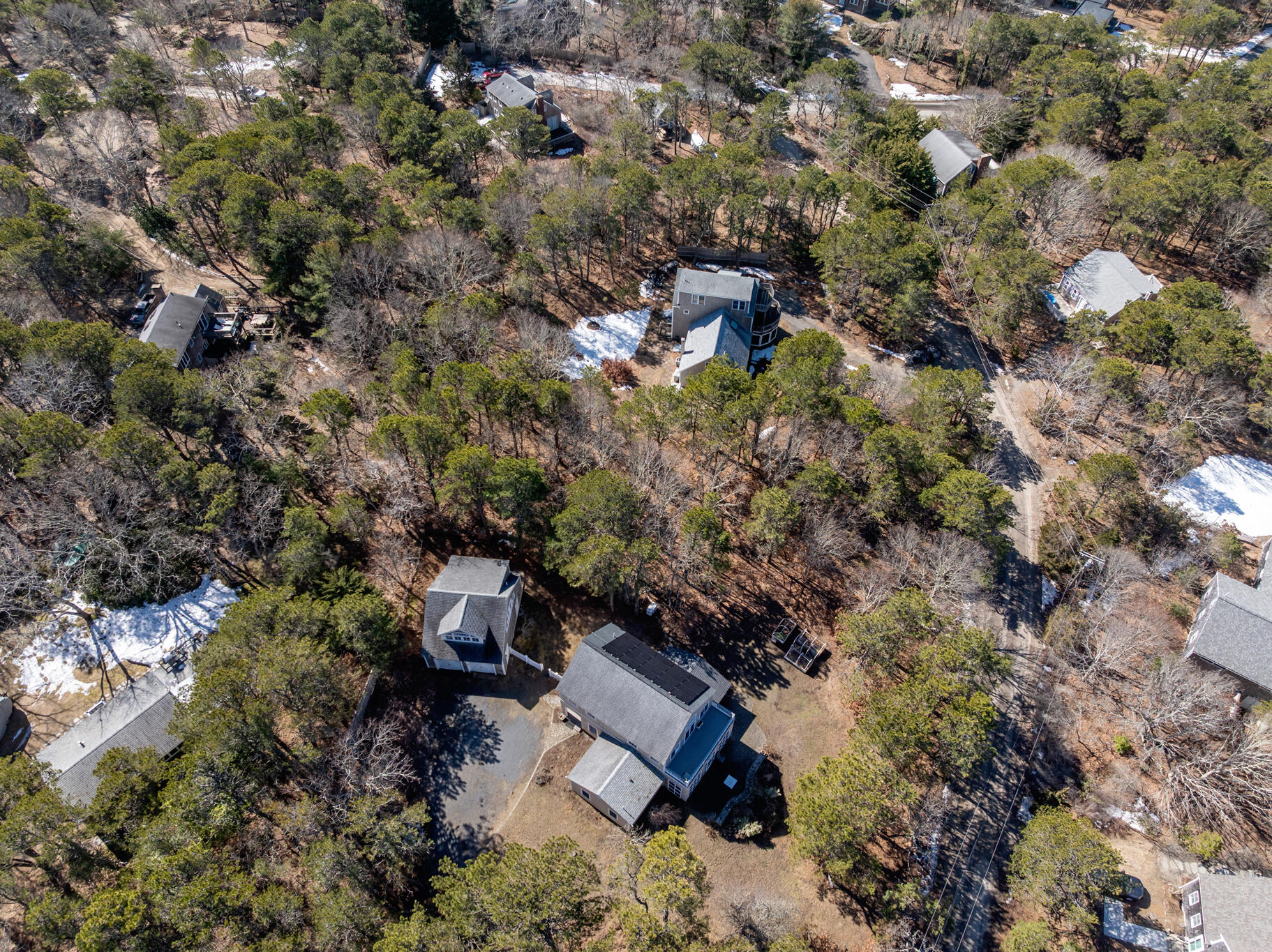311 South Sunken Meadow Road Eastham, MA 02642 - Photo 49 of 57 an aerial view of house with yard