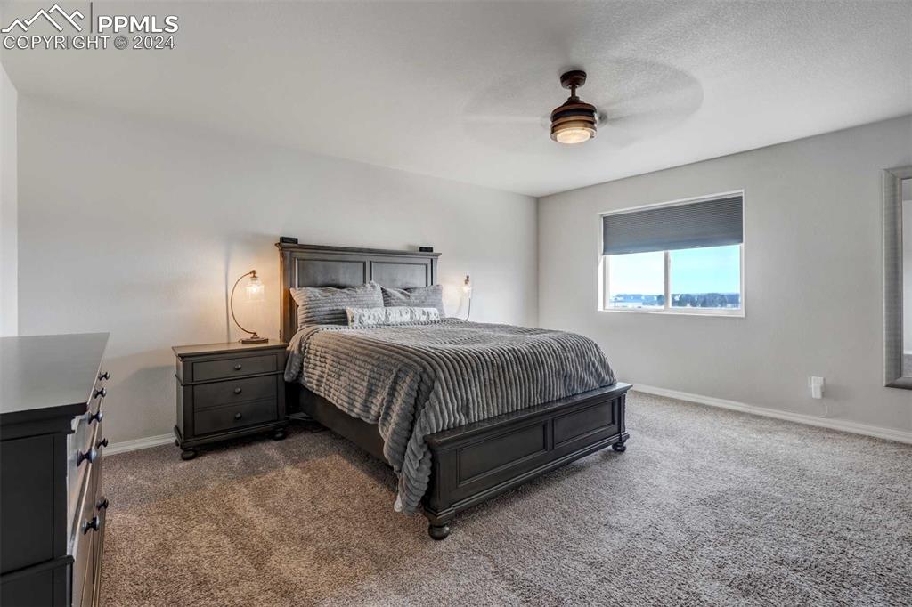 11305 Avena Road Peyton, CO 80831 - Photo 18 of 47 a spacious bedroom with a bed and a window