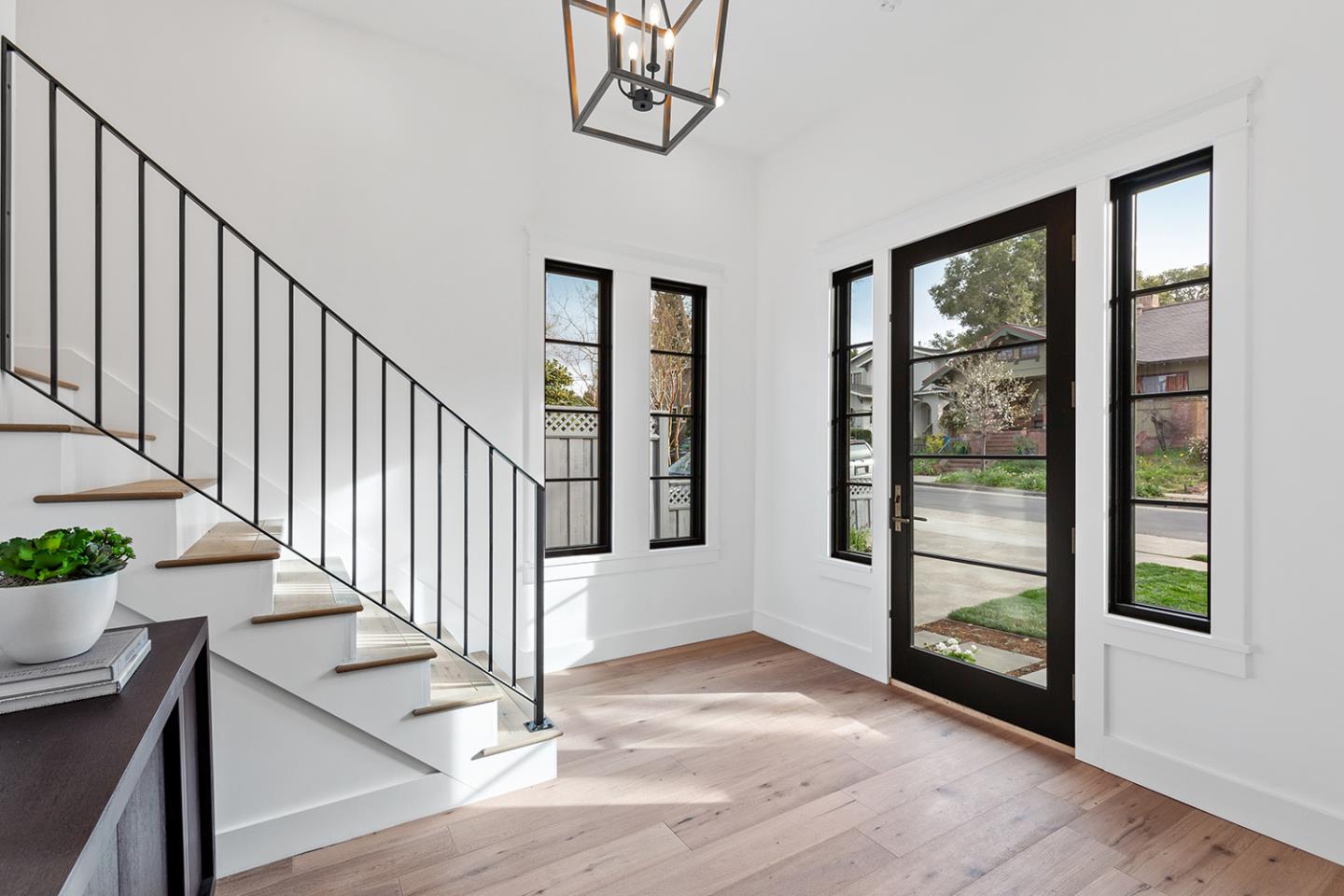 1324 Castillo Avenue Burlingame, CA 94010 - Photo 26 of 50 a view interior of a house with wooden floor stairs and windows
