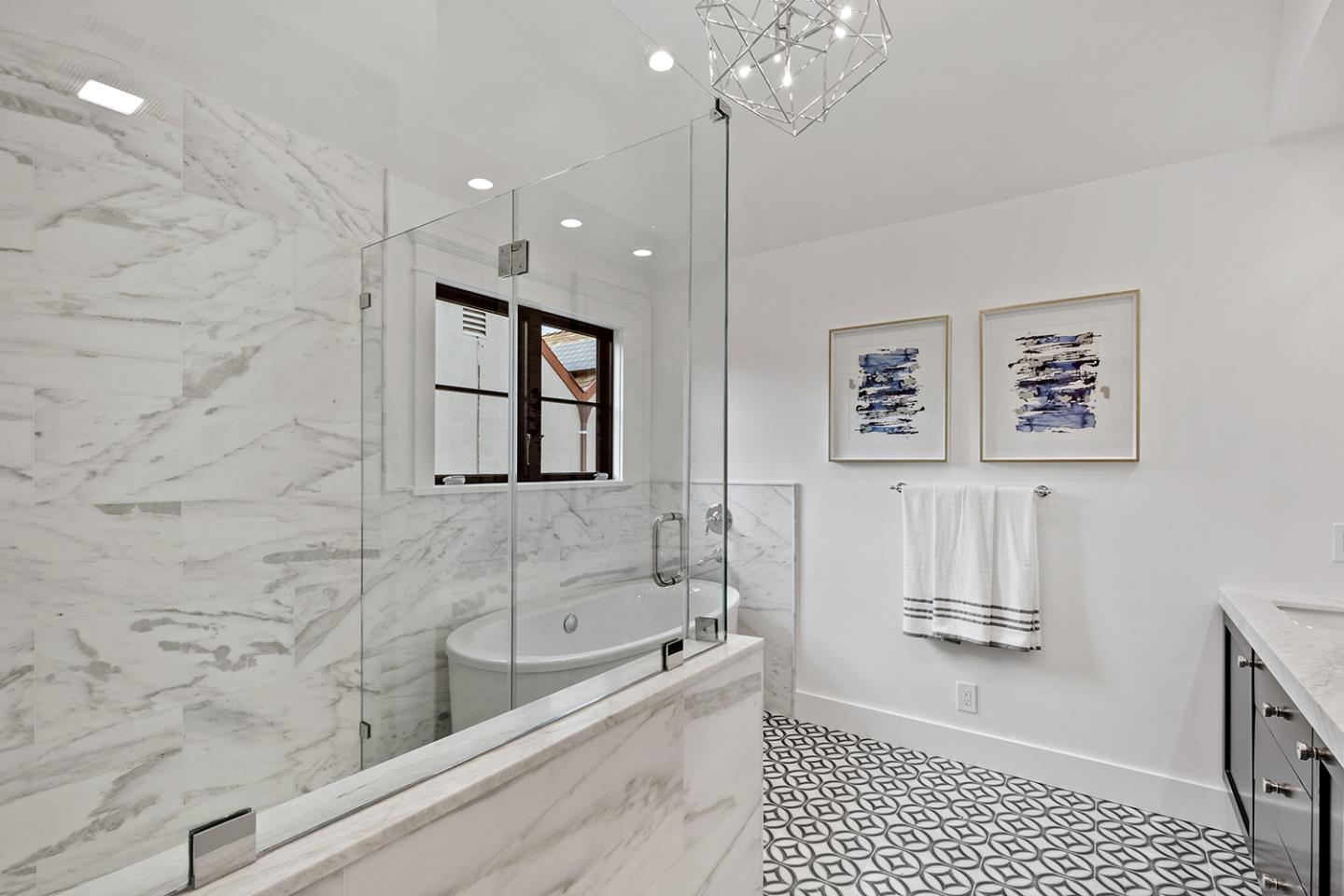 1324 Castillo Avenue Burlingame, CA 94010 - Photo 34 of 50 a bathroom with a bathtub and a shower