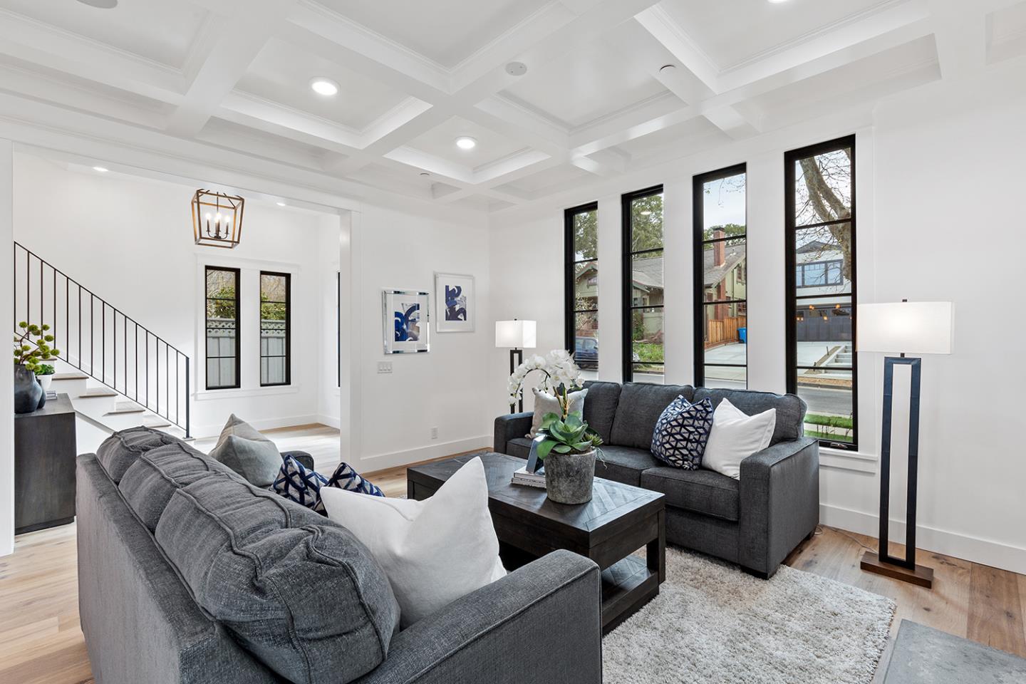 1324 Castillo Avenue Burlingame, CA 94010 - Photo 6 of 50 a living room with furniture and large windows