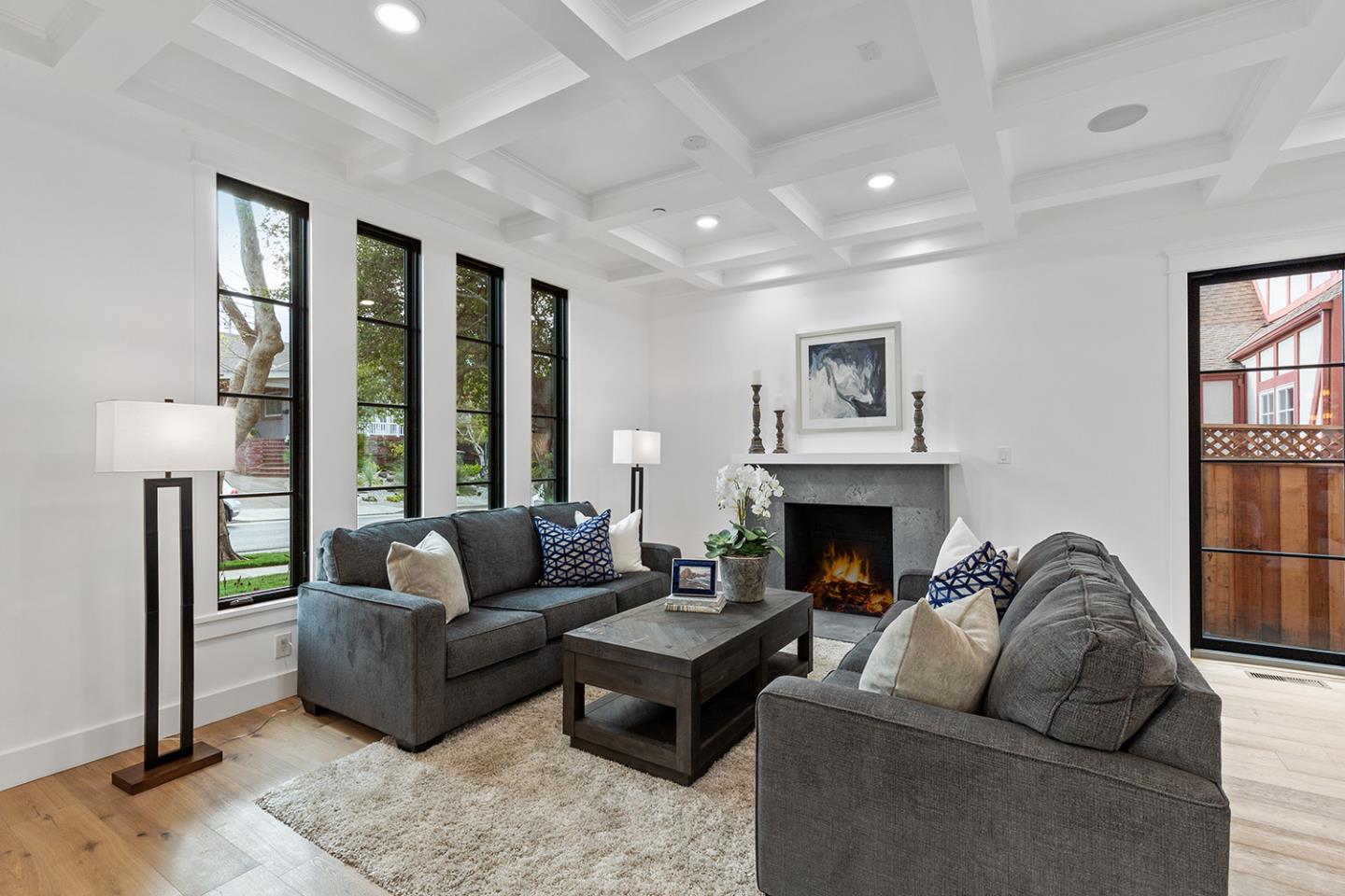 1324 Castillo Avenue Burlingame, CA 94010 - Photo 7 of 50 a living room with furniture and a fireplace