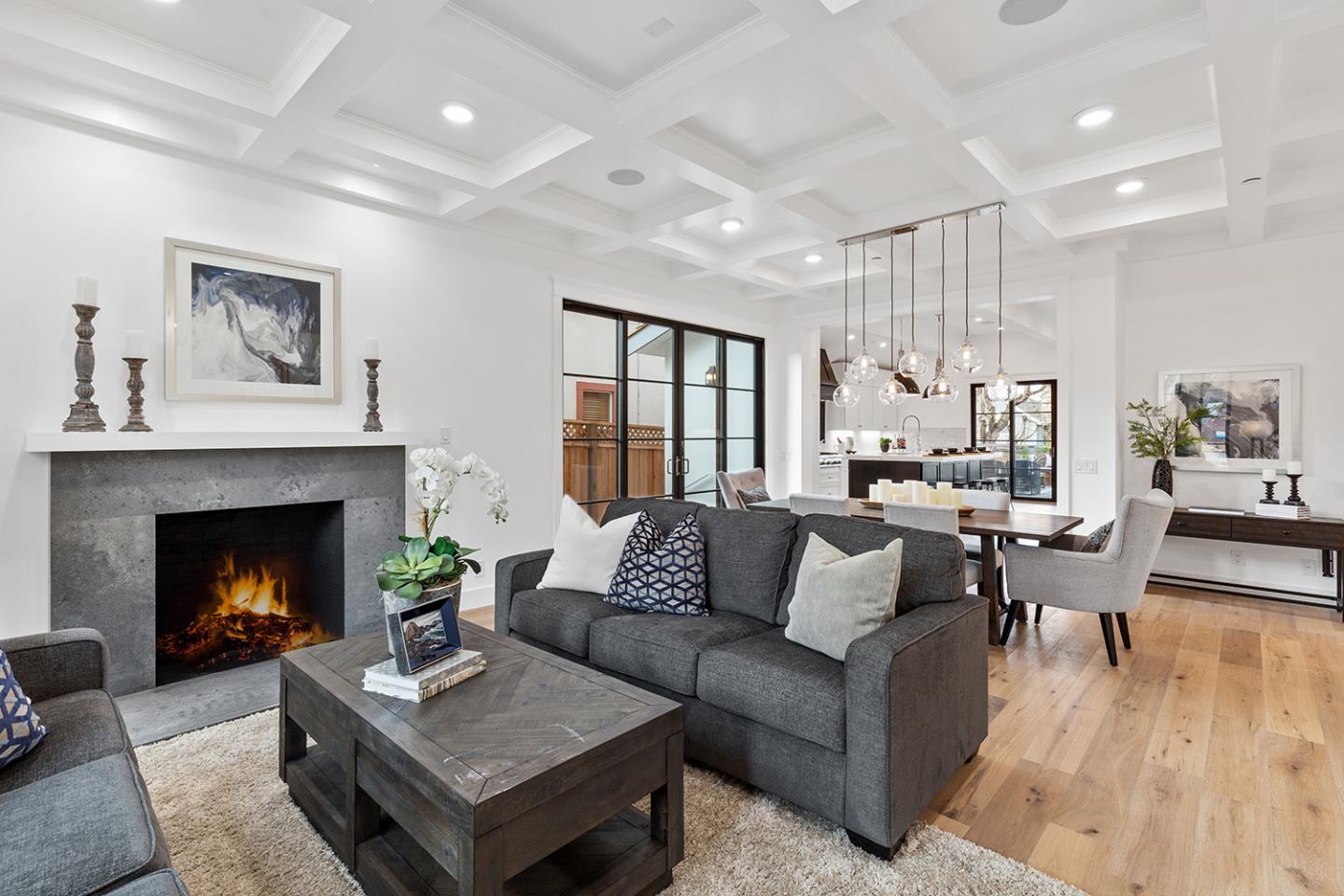 1324 Castillo Avenue Burlingame, CA 94010 - Photo 9 of 50 a living room with furniture and a fireplace