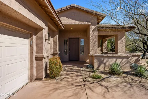 a view of front door of house