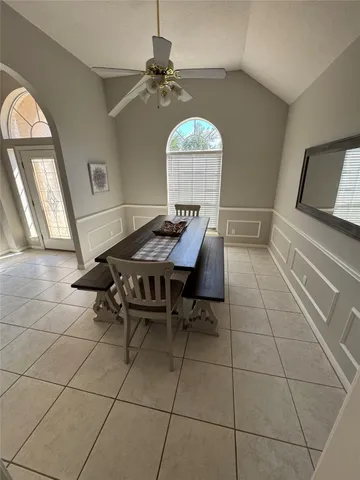 a outdoor space with furniture