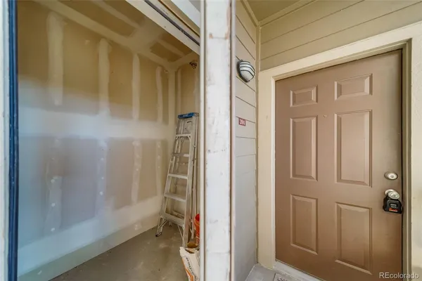 a view of front door