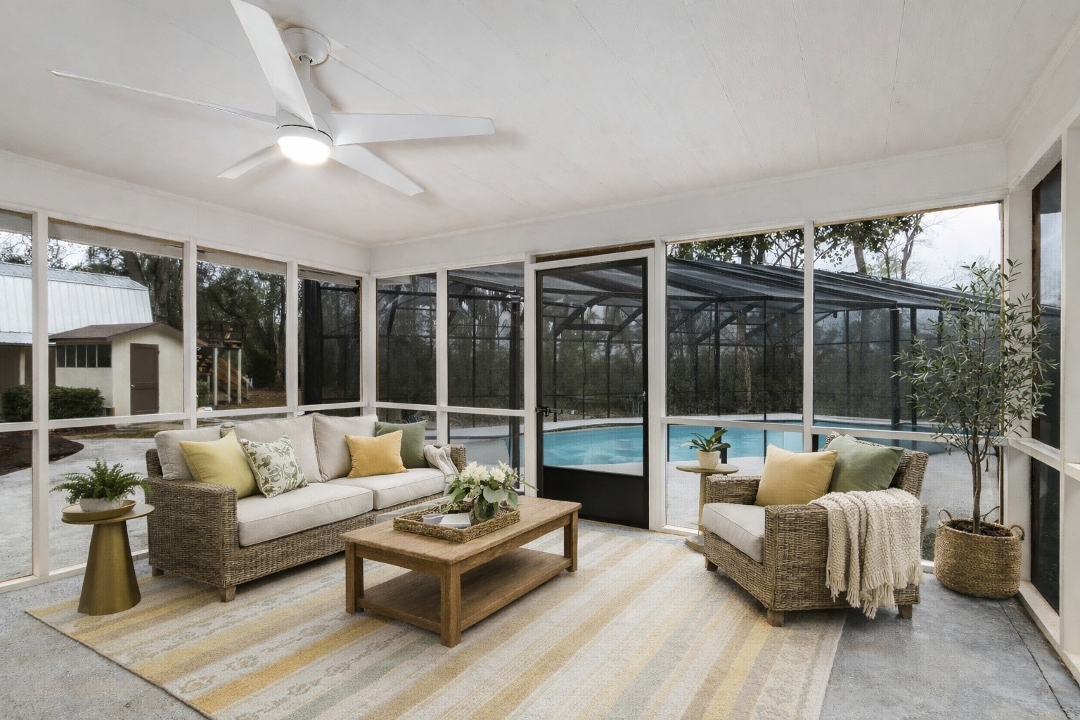 28175 Hammock Road Hilliard, FL 32046 - Photo 17 of 33 a living room with furniture and a large window