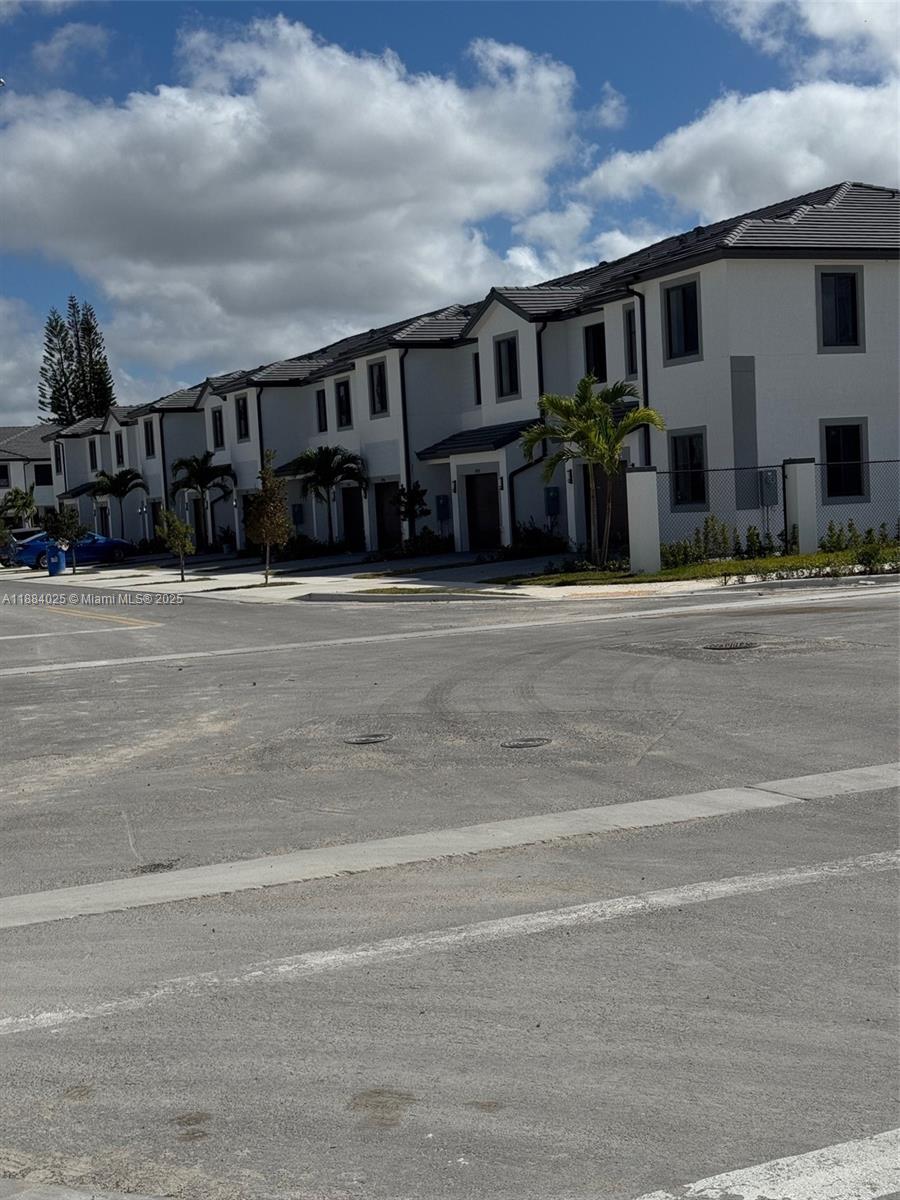 a front view of a house