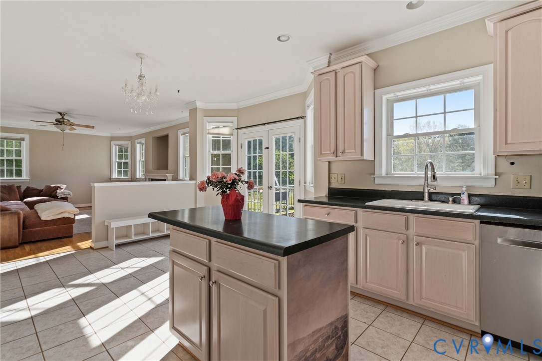 15286 Devonwood Road Montpelier, VA 23192 - Photo 50 of 50 Kitchen with open floor plan, dark countertops, di