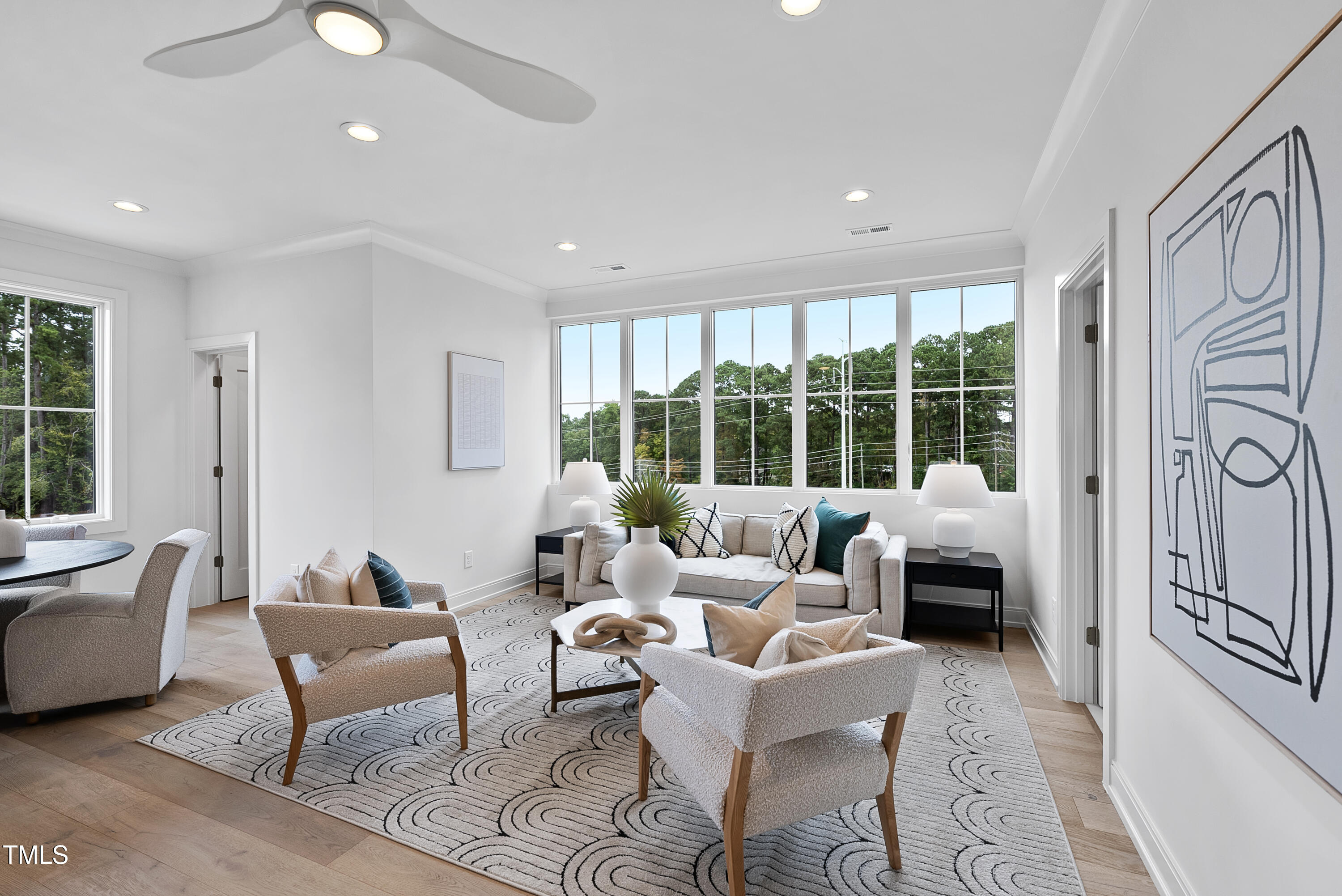 3300 Founding Place Raleigh, NC 27612 - Photo 68 of 100 a living room with furniture and a large window