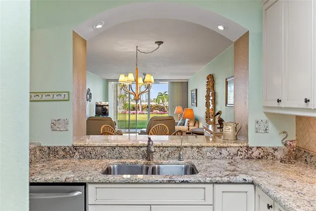 a view of living room with granite countertop living room