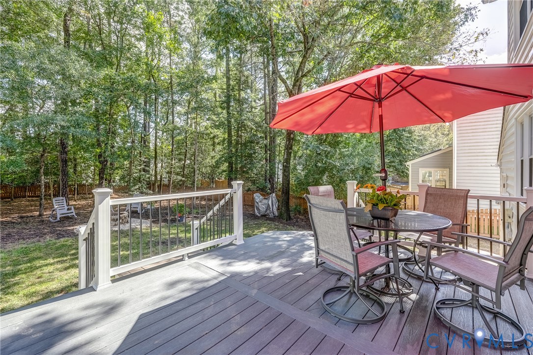 5016 Eddings Drive Glen Allen, VA 23060 - Photo 19 of 22 a view of balcony with outdoor seating and wooden floor