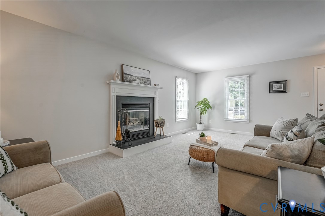 5016 Eddings Drive Glen Allen, VA 23060 - Photo 4 of 22 a living room with furniture and a fireplace