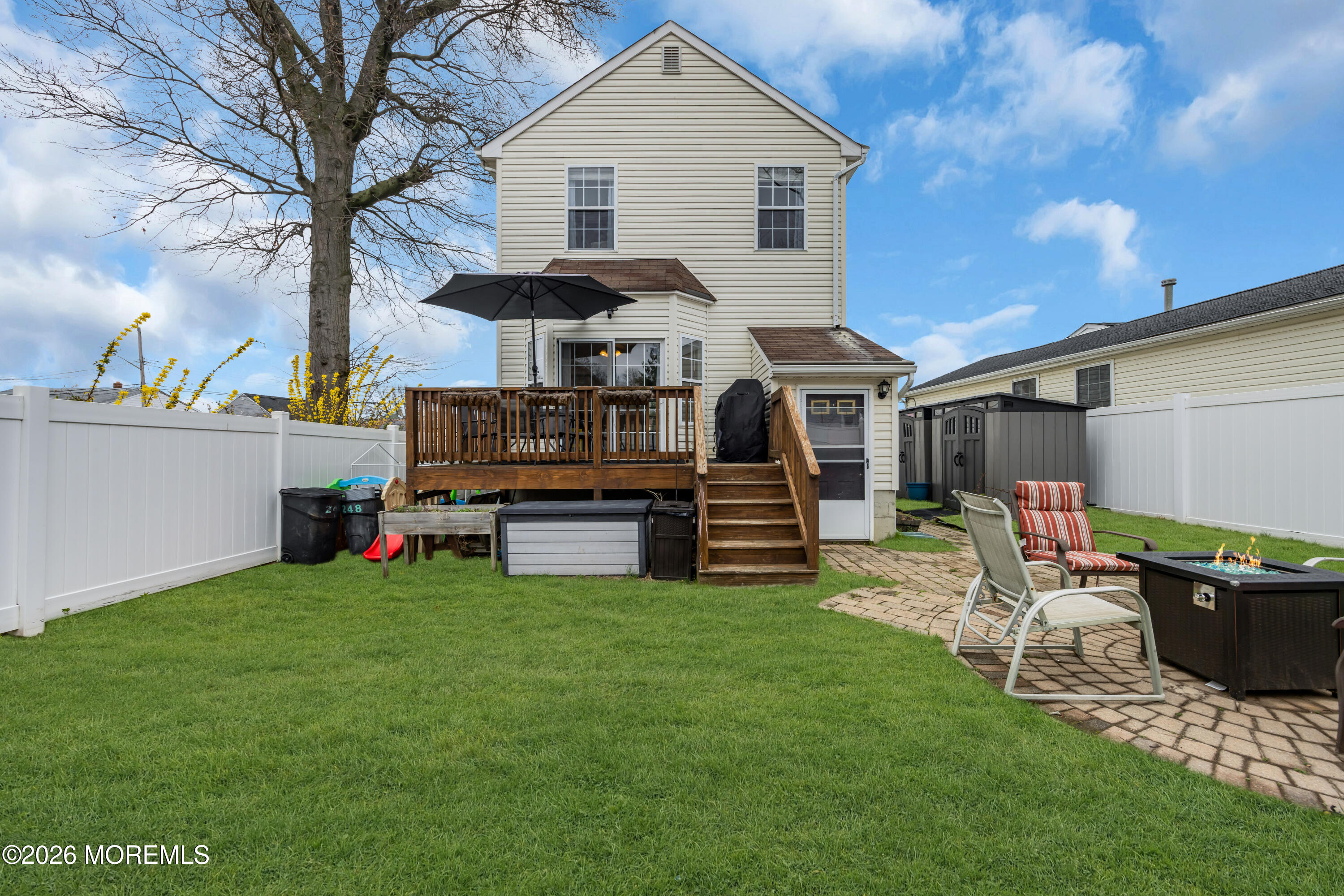 248 Division Street Keyport, NJ 07735 - Photo 21 of 28 View of Backyard and House with Separate