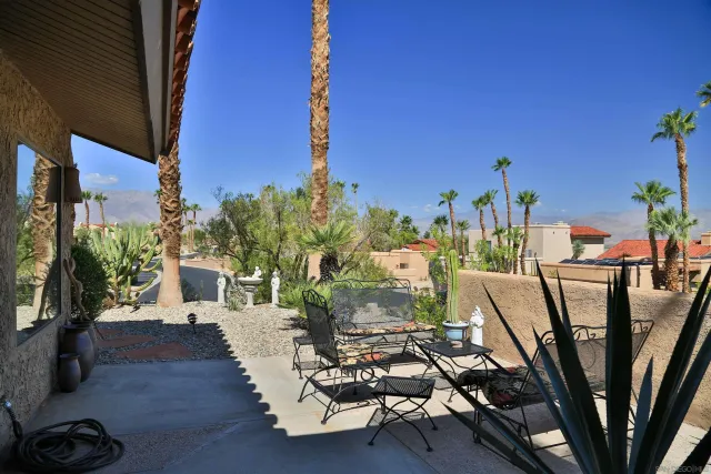 a view of outdoor seating