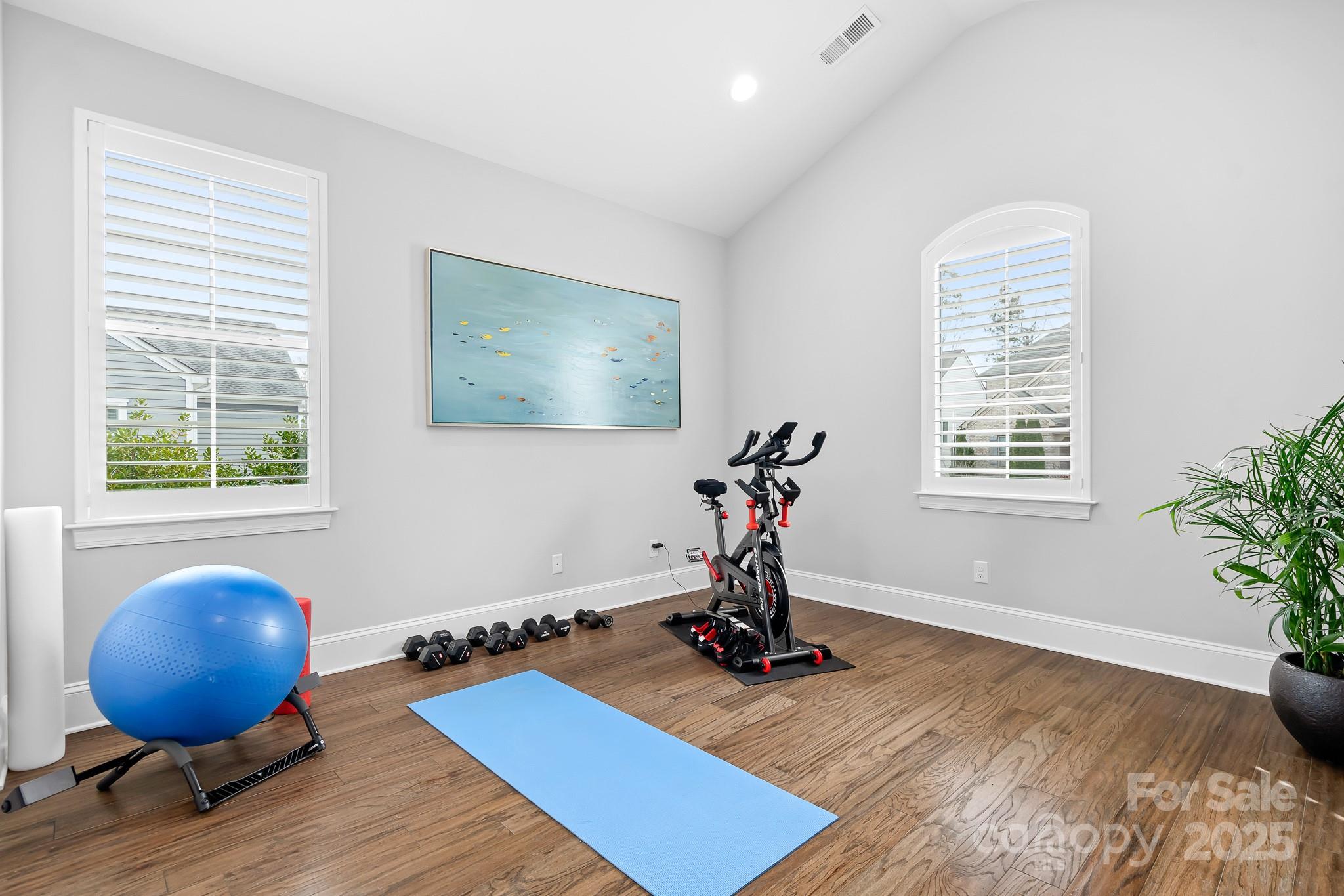 9223 Robbins Preserve Road Cornelius, NC 28031 - Photo 20 of 38 a view of a room with gym equipment