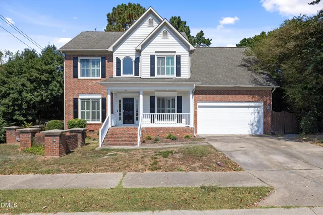 a front view of a house with porch