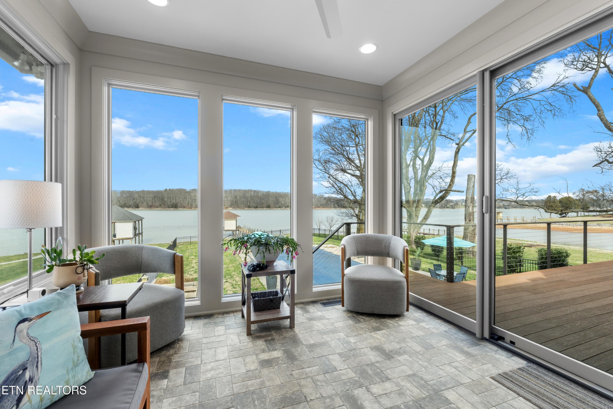 3702 Promontory Point Louisville, TN 37777 - Photo 15 of 60 a living room with furniture and a floor to ceiling window