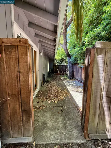 a view of a house with a wooden door
