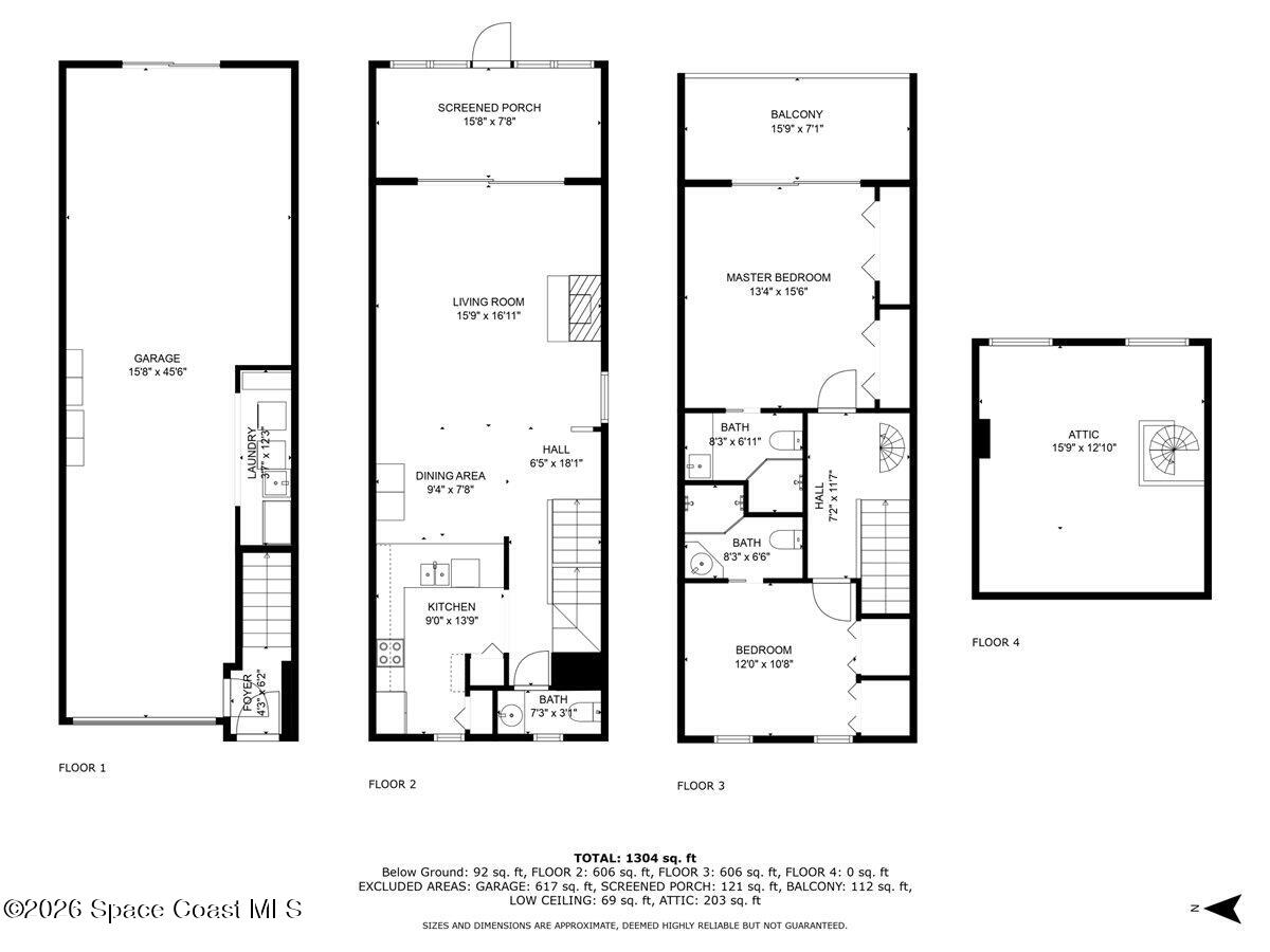 5087 Riveredge Drive, Unit 2 Titusville, FL 32780 - Photo 59 of 63 01-Floor Plan With Dimension