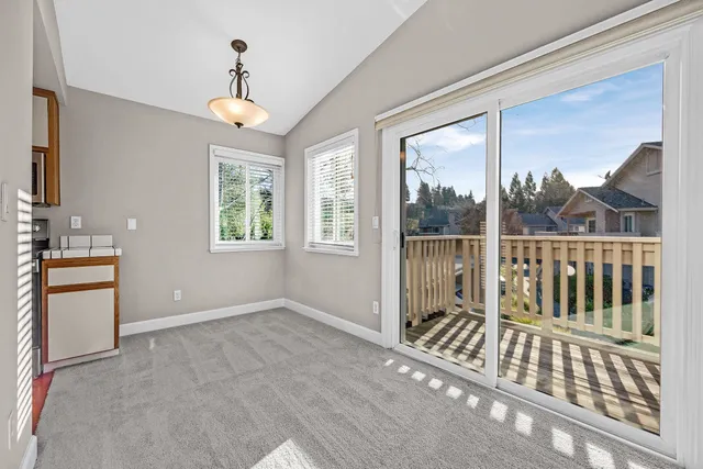 a living room with a fireplace