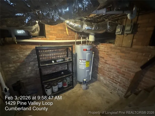 a view of water heater room