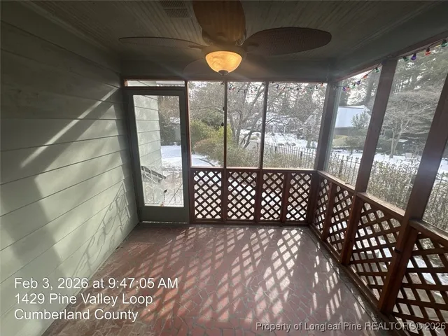 a view of a black gate