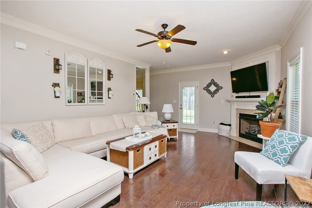 71 Germantown Road Cameron, NC 28326 - Photo 5 of 36 a living room with furniture and a flat screen tv