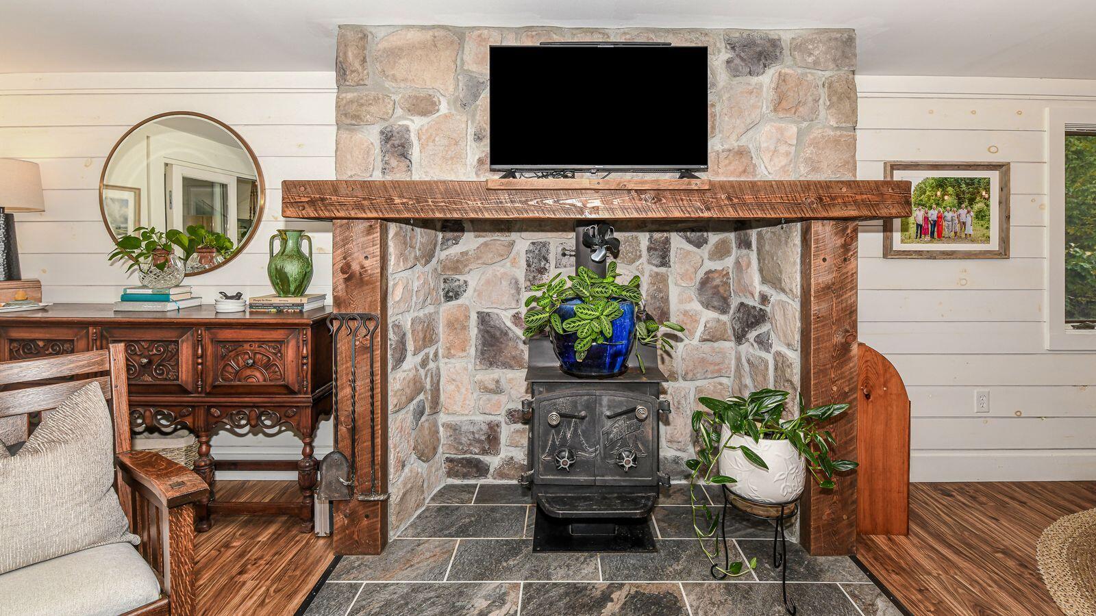 218 Mill Hill Road Waterford, ME 04088 - Photo 28 of 55 Living area hearth