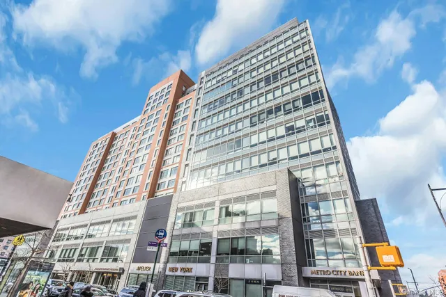 a front view of a building