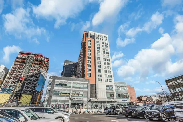 a front view of a building