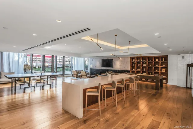 a view of a brick building with a yard