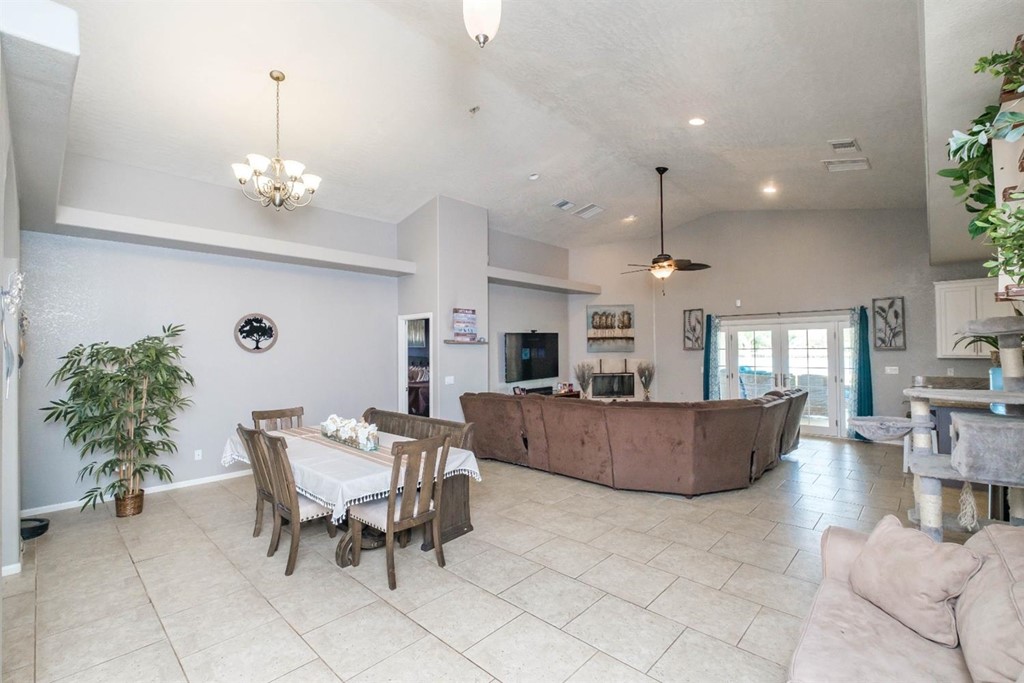 39405 Mountain View Road Yermo, CA 92398 - Photo 6 of 33 a living room with furniture and a chandelier