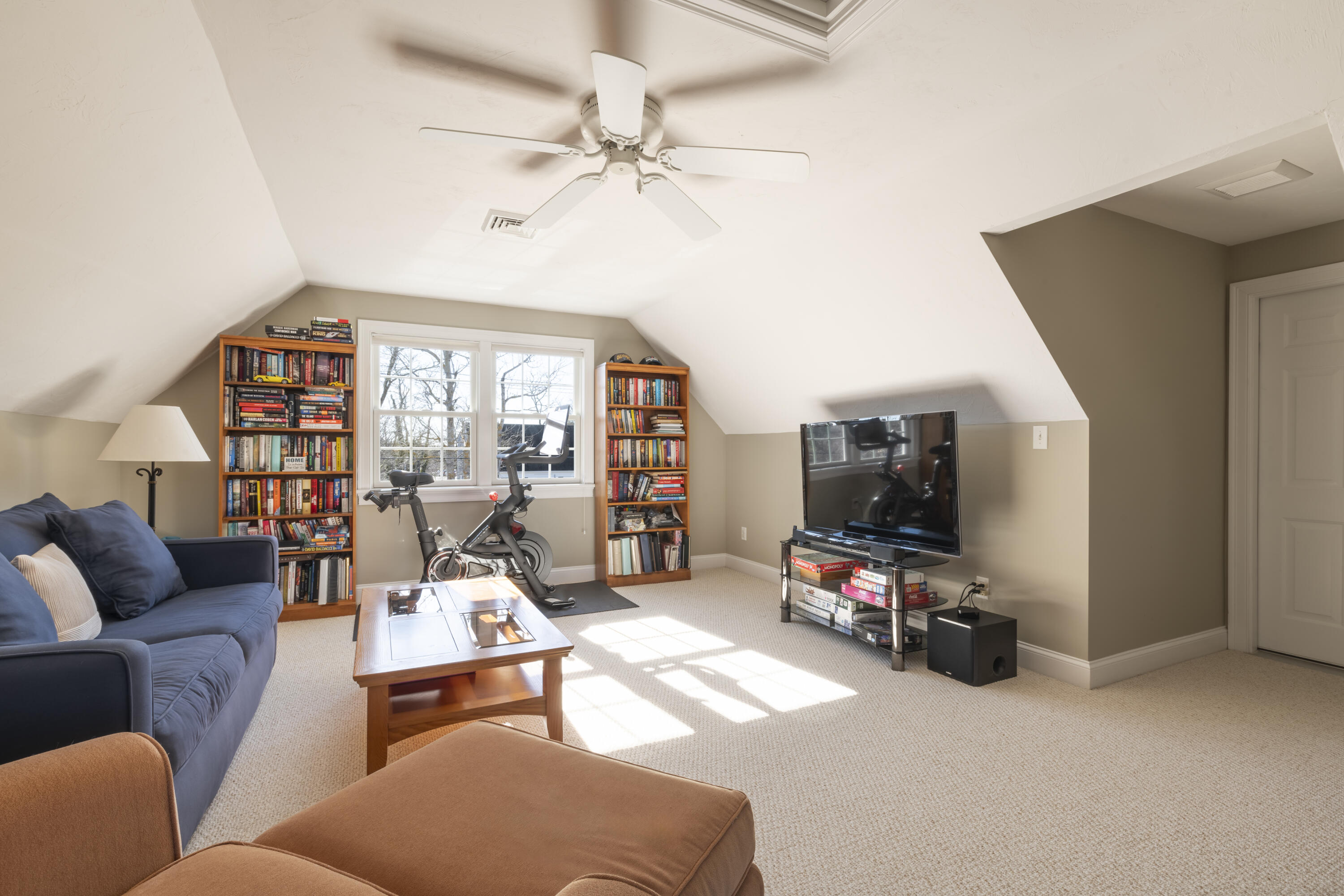 2 Parallel Street Harwich, MA 02645 - Photo 30 of 40 a living room with furniture a flat screen tv and a large window