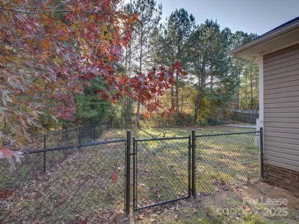 a view of a small yard