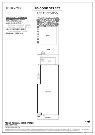 $1,998,000 | 66 Cook Street, San Francisco, CA 94118