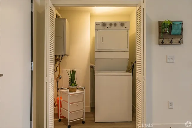a room with storage and utility