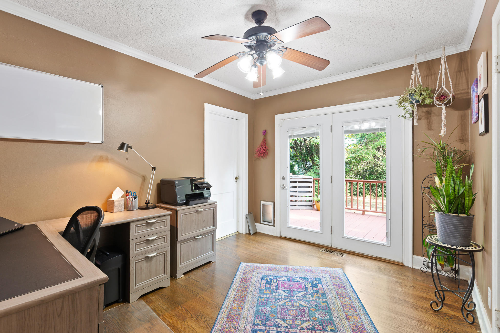 205 Bass Road Chattanooga, TN 37421 - Photo 17 of 32 Bedroom with half bath leading to deck