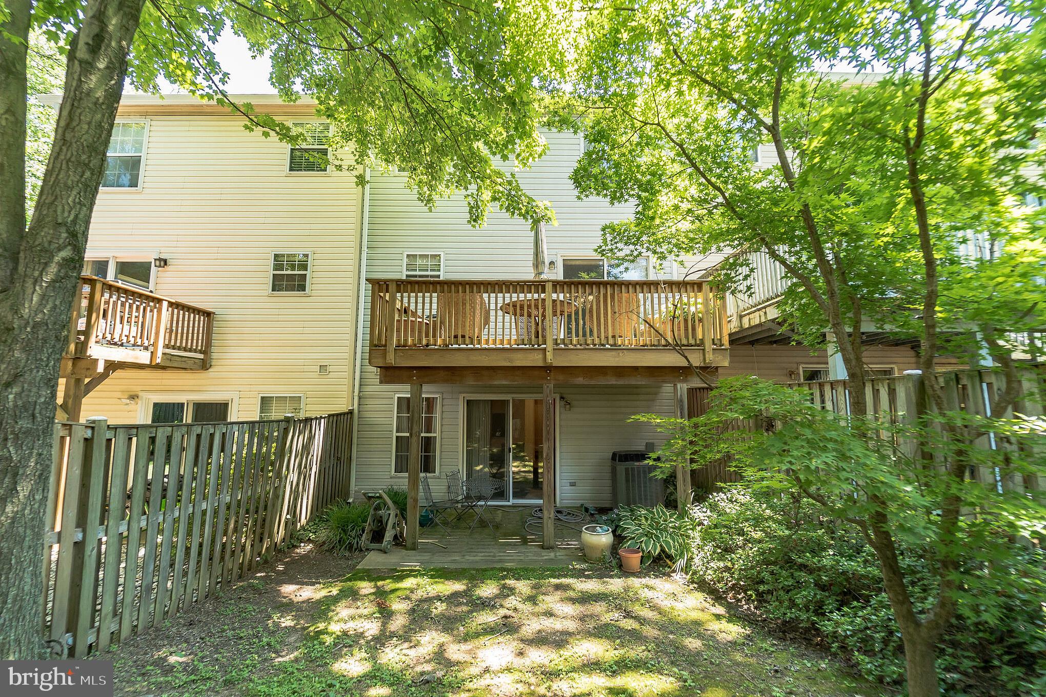 1814 Locust Grove Road Silver Spring, MD 20910 - Photo 29 of 31 Back Exterior, Deck and Patio with Privacy Fence