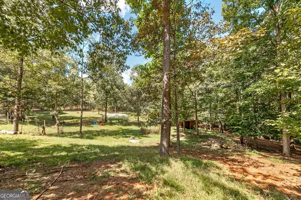 a view of outdoor space with lots of trees