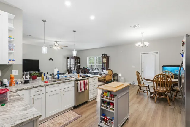 a view of a room with lots of stuff